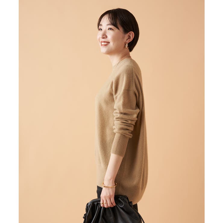 Loungedress - Loungedress カシミヤ100% レディースニット　フリーサイズ Loungedress】カシミヤ100クルーニット[品番：PALW0001204]｜PAL