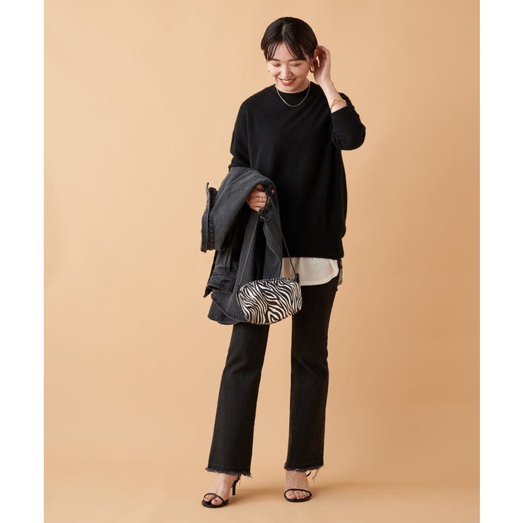 Loungedress - Loungedress カシミヤ100% レディースニット　フリーサイズ Loungedress】カシミヤ100クルーニット[品番：PALW0001204]｜PAL