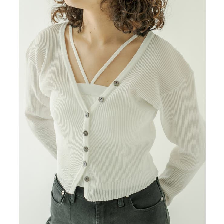 mystic（ミスティック）の「【SET ITEM】ニットキャミセット