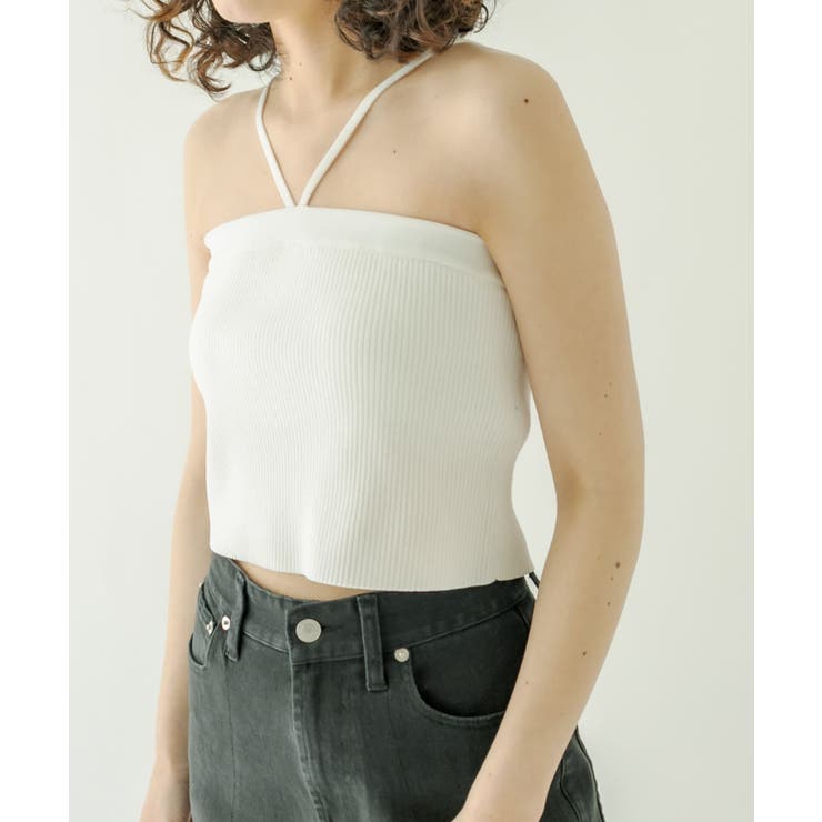 awit ニットキャミソール　CANDY SLEEVELESS-MINT
