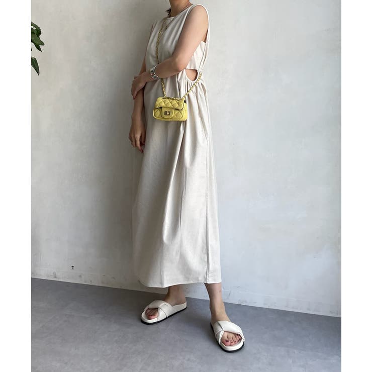 Doudou W サイドオープンノースリワンピース 品番 Palw Pal Group Outlet パルグループアウトレット のレディースファッション通販 毎日送料無料 Shoplist ショップリスト