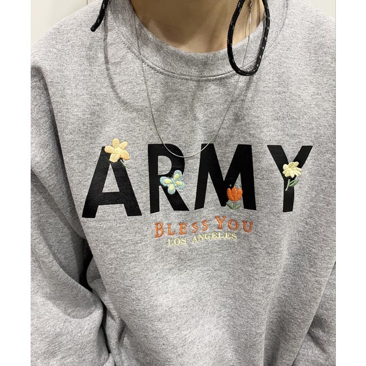 BLESS YOU フラワーARMYクルー[品番：PALW0001466]｜PAL GROUP OUTLET