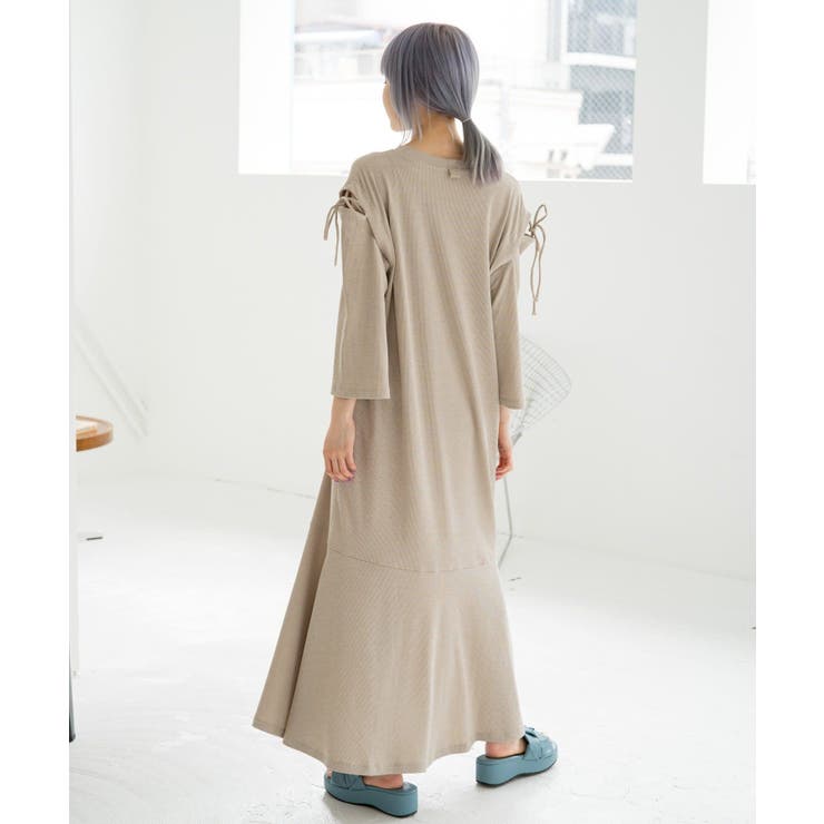 kastane ティアードワンピース インド綿ティアードロングワンピース（ワンピース）｜Kastane