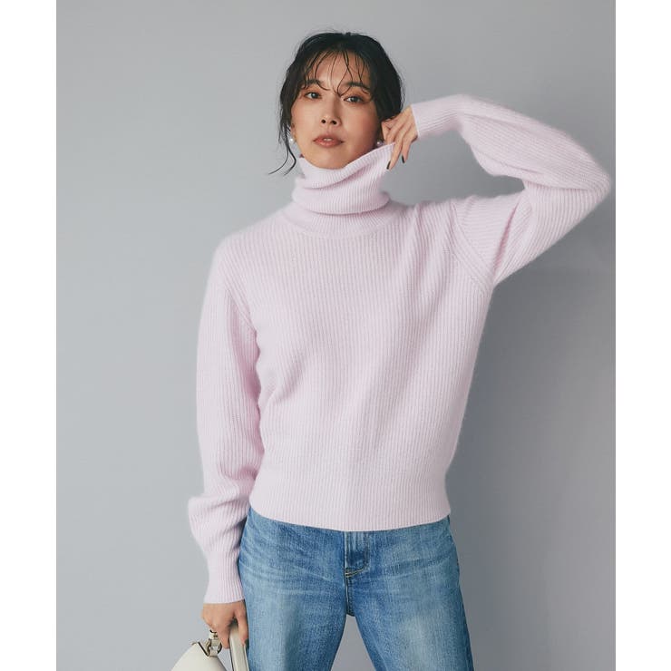 【リヴドロワ】ふわふわ　ヘアリー　ウール　Vネック　ニット　セーター　長袖 リヴドロワ】ふわふわ ヘアリー ウール Vネック ニット セーター 長袖