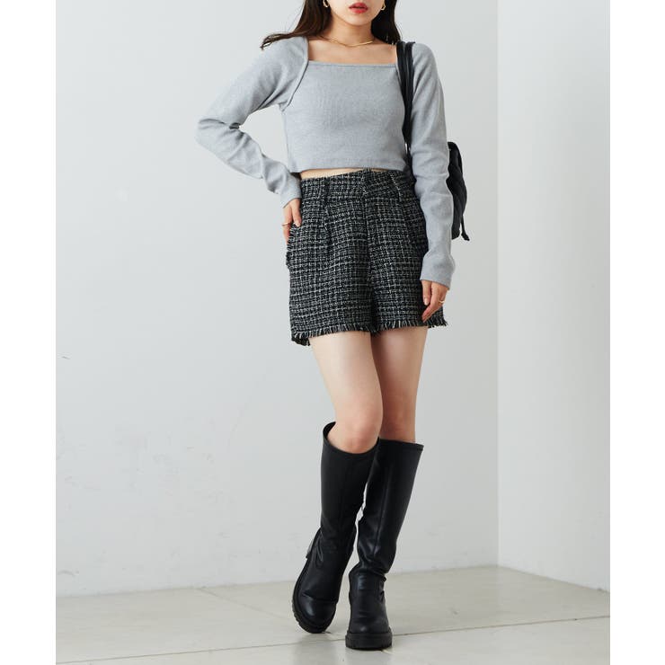 DIESEL リブ ショート丈トップス Amazon | [WANSHIX] リブニット 肩出し カーディガン