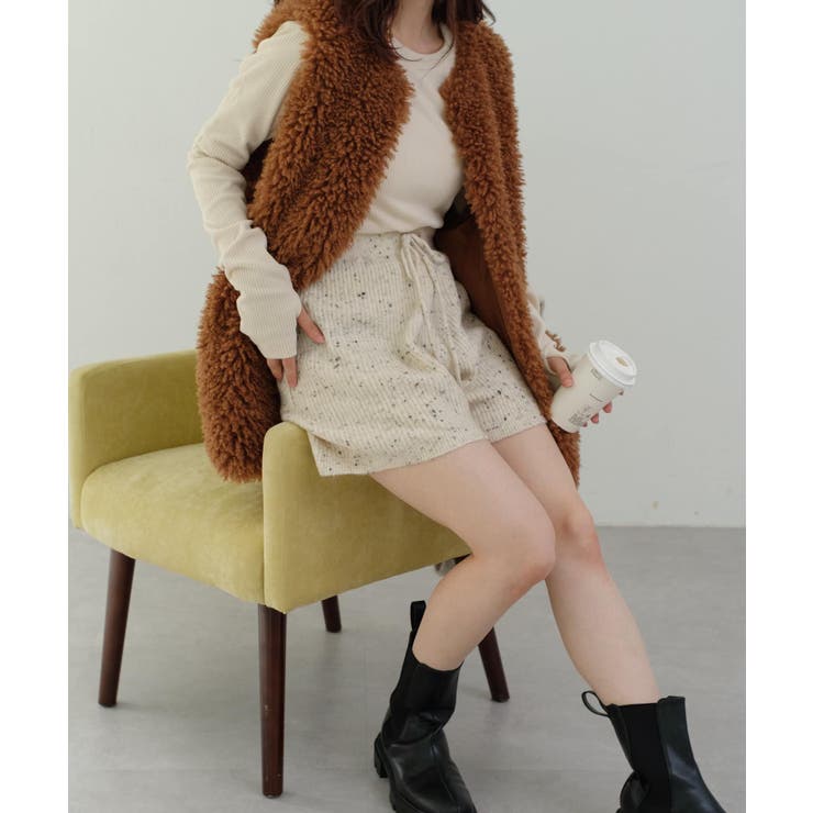 【Kastane】リブニットショートパンツ[品番：PALW0002427]｜PAL GROUP OUTLET（パルグループアウトレット）の ...