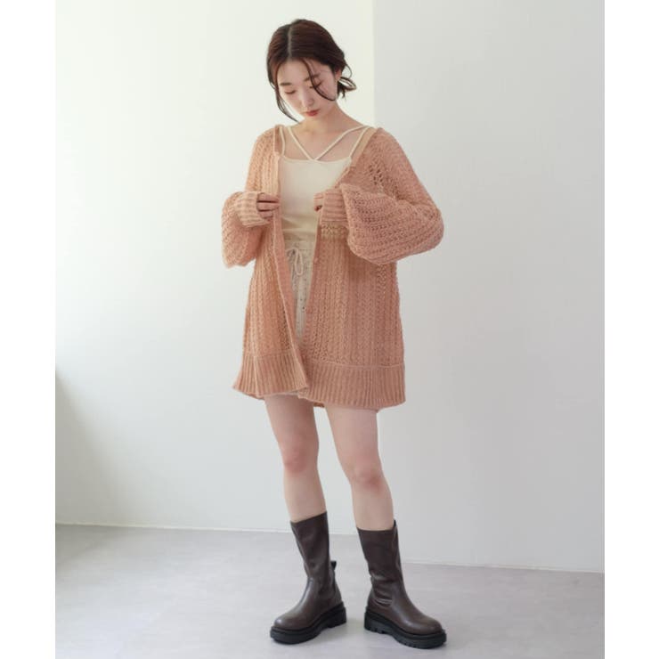 Kastane】モヘア2wayメッシュニット[品番：PALW0001823]｜PAL