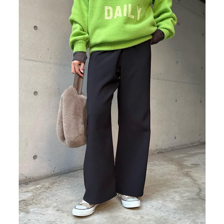 美品☆ DouDou ハイウエストパンツ ブラック ハイウエストパンツ | DOUDOU(ドゥドゥ)レディース | PAL CLOSET