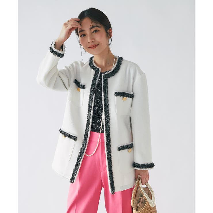 La boutique BonBon】ツイードバイカラーJK[品番：PALW0002196]｜PAL