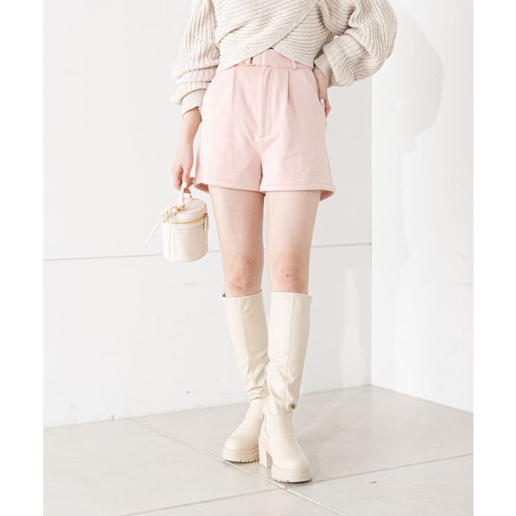 Chico ショートパンツ 2023SS】パッチポケット付ポンチショートパンツ（その他パンツ