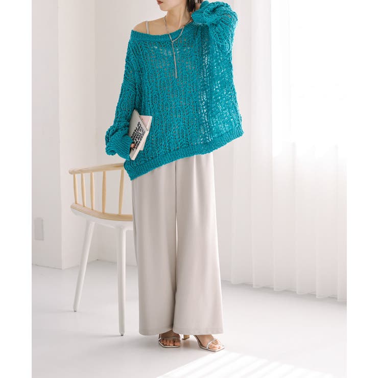 mystic】透かし柄編みニット[品番：PALW0002197]｜PAL GROUP