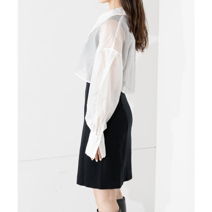 【Chico】クロップシアーシャツ＋タンクミニワンピースSET[品番：PALW0002082]｜PAL GROUP  OUTLET（パルグループアウトレット）のレディースファッション通販｜SHOPLIST（ショップリスト）