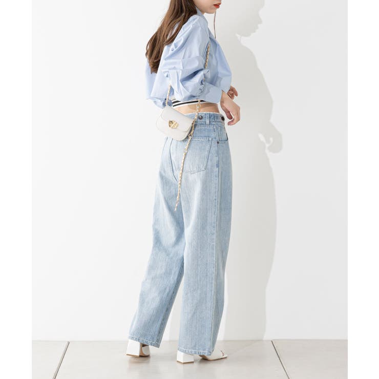 Chico】タックワイドデニムパンツ[品番：PALW0002165]｜PAL GROUP