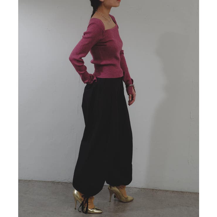 Pasterip】Square wide neck knit[品番：PALW0003080]｜PAL