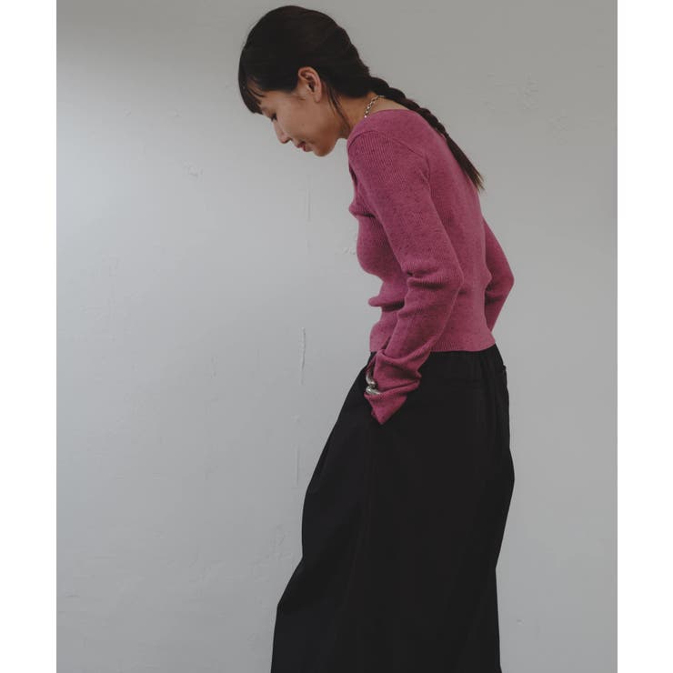 Pasterip】Square wide neck knit[品番：PALW0003080]｜PAL