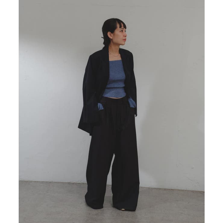 Square wide neck knit | Pasterip(パセリ)レディース | PAL