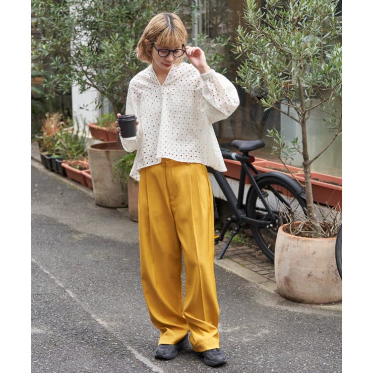 Ciaopanic】2WAYパンチングレースブラウス[品番：PALW0002329