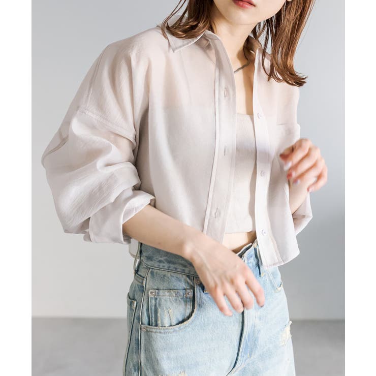 mystic】シアーショートシャツ[品番：PALW0003112]｜PAL GROUP OUTLET 