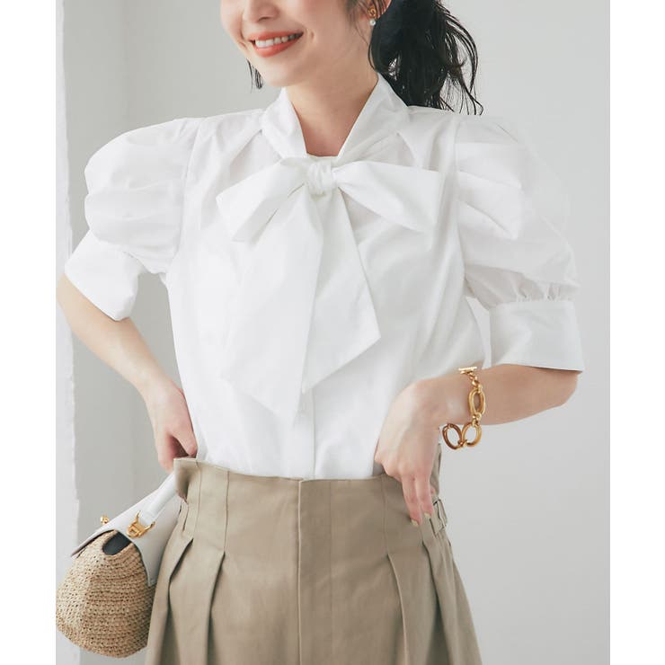 WH | 【La boutique BonBon】ボウタイパフスリーブBL | PAL GROUP OUTLET