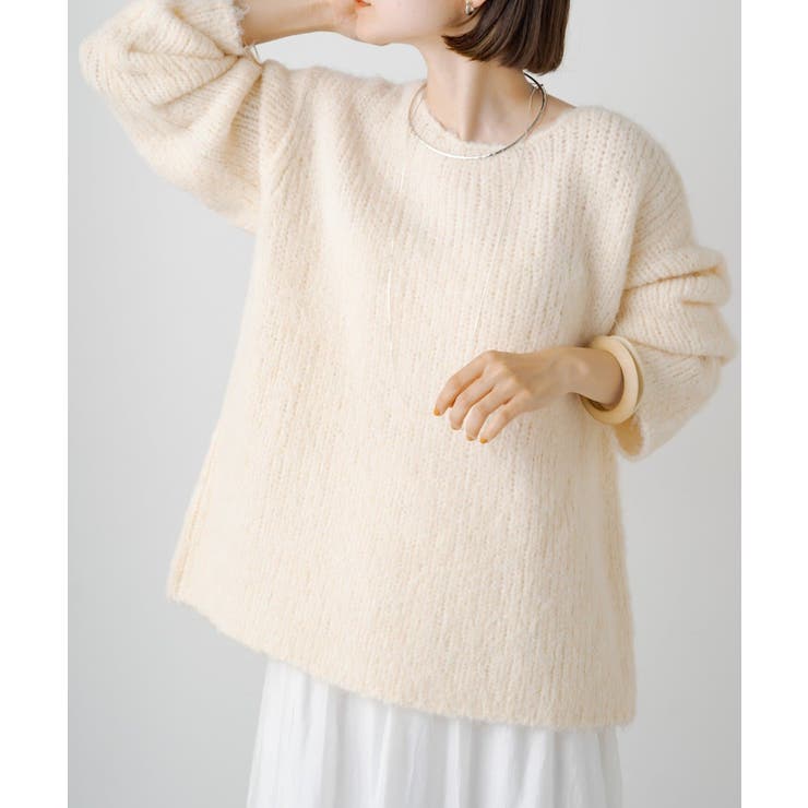 Omekashi】アルパカ混ニットプルオーバー[品番：PALW0002779]｜PAL