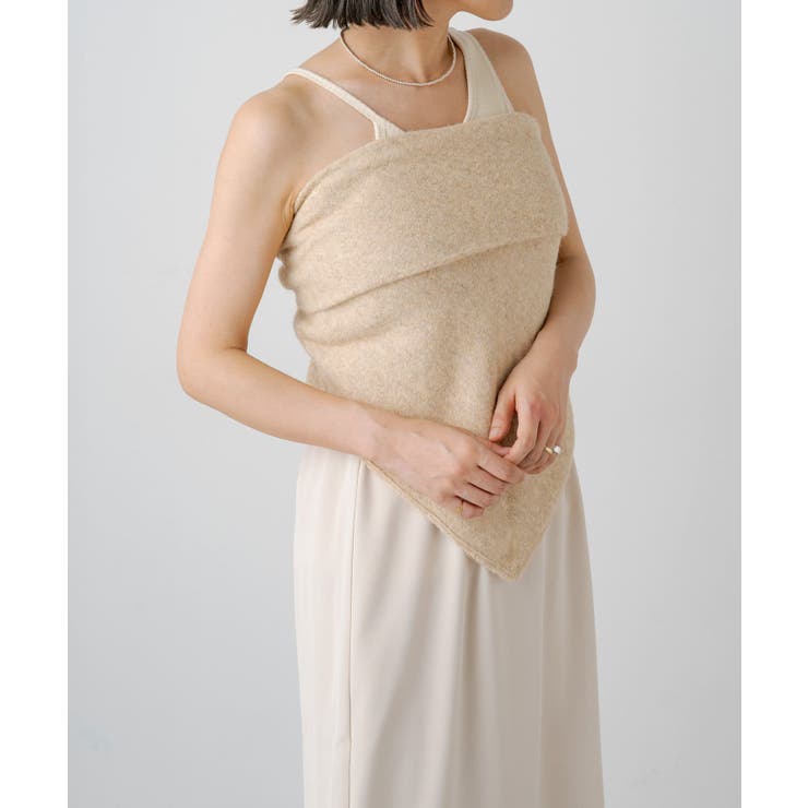 earthy_】リサイクルヤーンマルチWAYニットスカーフ[品番