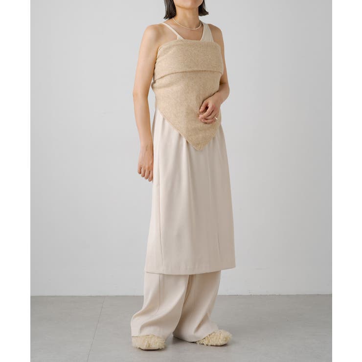 earthy_】リサイクルヤーンマルチWAYニットスカーフ[品番