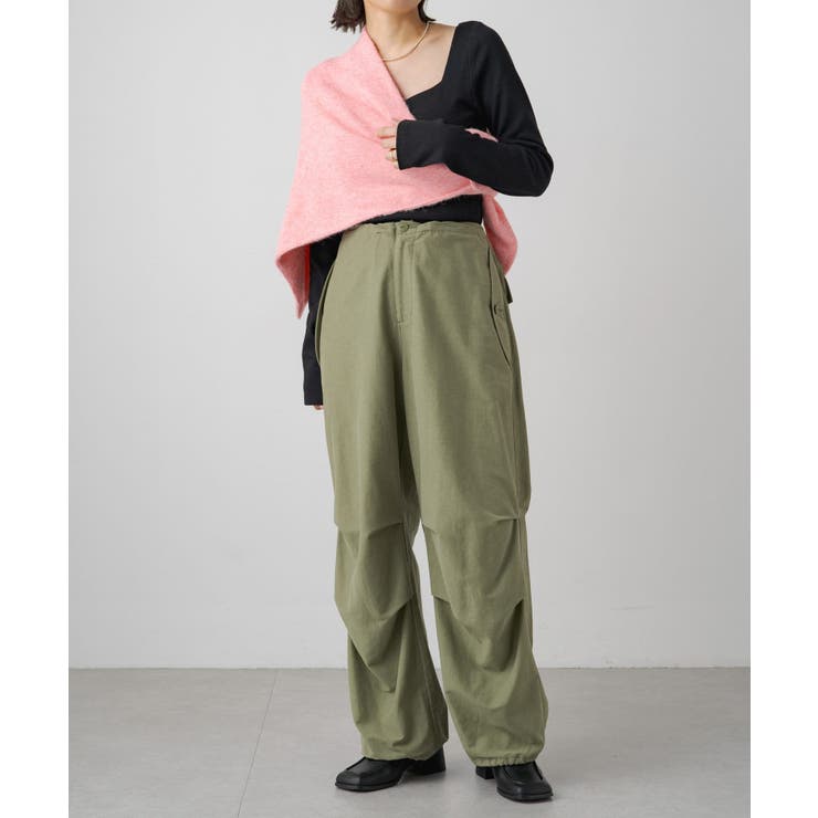 earthy_】リサイクルヤーンマルチWAYニットスカーフ[品番