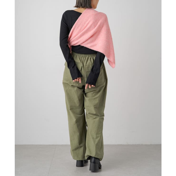 earthy_】リサイクルヤーンマルチWAYニットスカーフ[品番