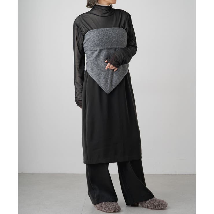 earthy_】リサイクルヤーンマルチWAYニットスカーフ[品番