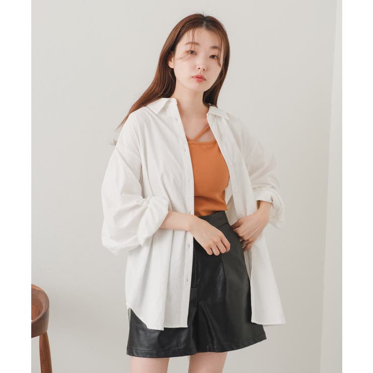 【Kastane】バックギャザーBIGシャツ | PAL GROUP OUTLET | 詳細画像4 