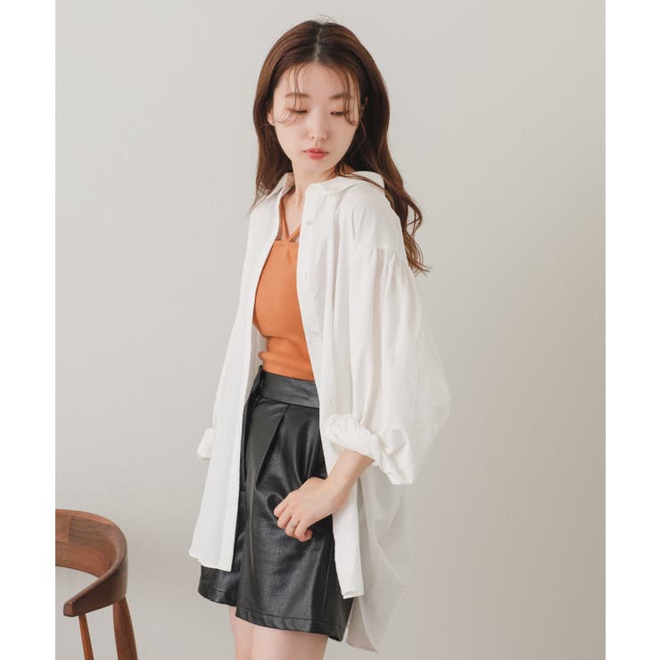 【Kastane】バックギャザーBIGシャツ | PAL GROUP OUTLET | 詳細画像5 