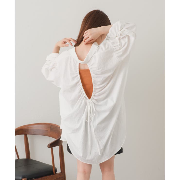 【Kastane】バックギャザーBIGシャツ | PAL GROUP OUTLET | 詳細画像6 