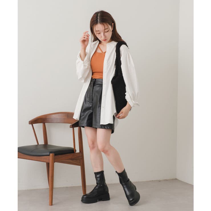 【Kastane】バックギャザーBIGシャツ | PAL GROUP OUTLET | 詳細画像7 