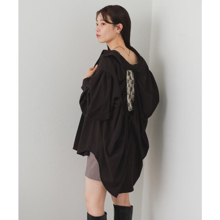 【Kastane】バックギャザーBIGシャツ | PAL GROUP OUTLET | 詳細画像21 