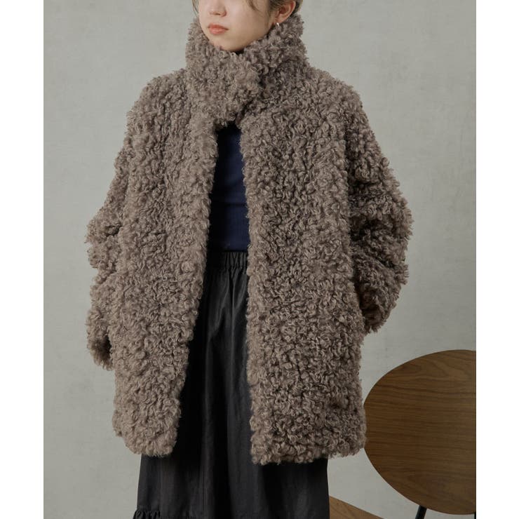 【earthy_】エコファーコート[品番：PALW0002882]｜PAL GROUP  OUTLET（パルグループアウトレット）のレディースファッション通販｜SHOPLIST（ショップリスト）