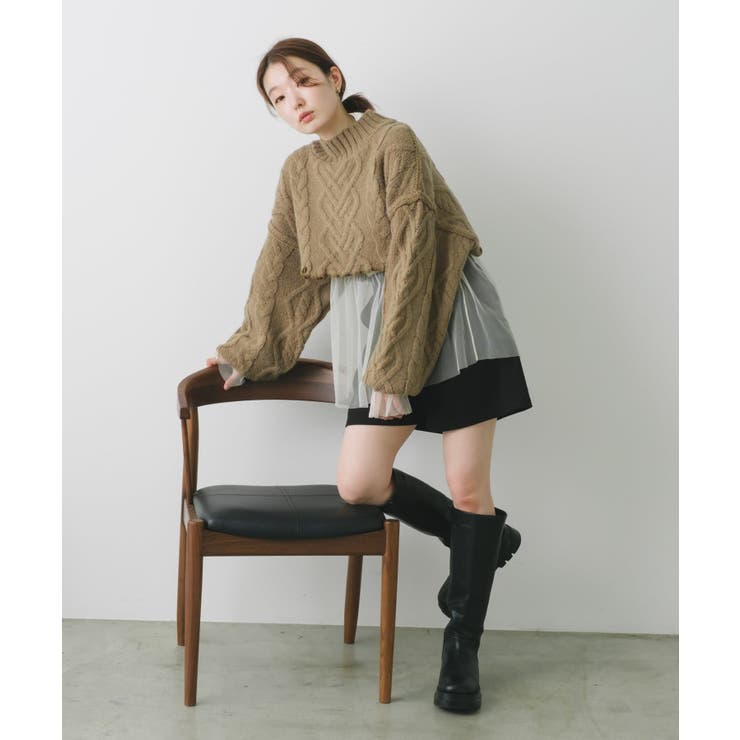 【Kastane】ショートケーブルニット | PAL GROUP OUTLET | 詳細画像31 