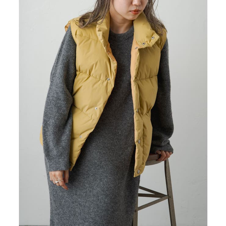 【新品】ハイブリットダウンベスト／earthy_ earthy_】ハイブリッドダウンベスト[品番：PALW0003472]｜PAL