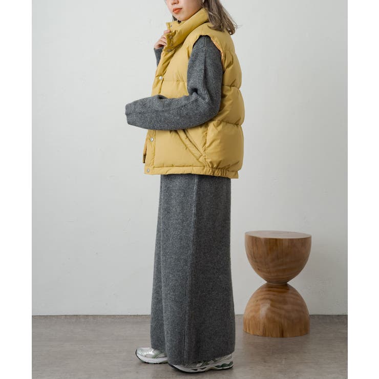 【新品】ハイブリットダウンベスト／earthy_ earthy_】ハイブリッドダウンベスト[品番：PALW0003472]｜PAL
