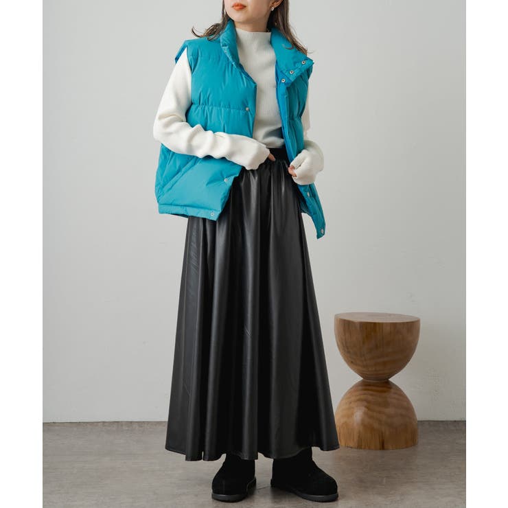 【新品】ハイブリットダウンベスト／earthy_ ハイブリットダウンベスト | earthy_(アーシー)レディース | PAL