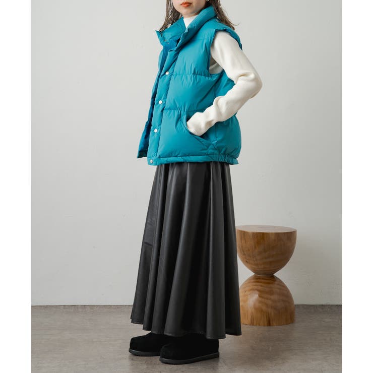 【新品】ハイブリットダウンベスト／earthy_ earthy_】ハイブリッドダウンベスト[品番：PALW0003472]｜PAL