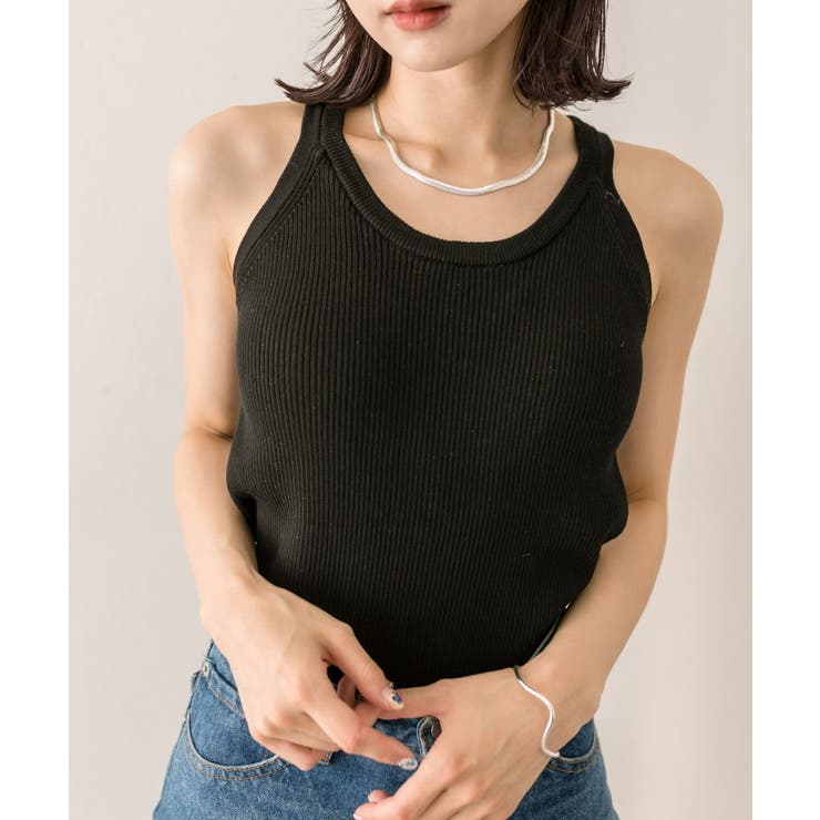 mystic ウェーブデニム ブラック 様々な着こなしが楽しめる◎】マルチWAYデニム | mystic(ミスティック