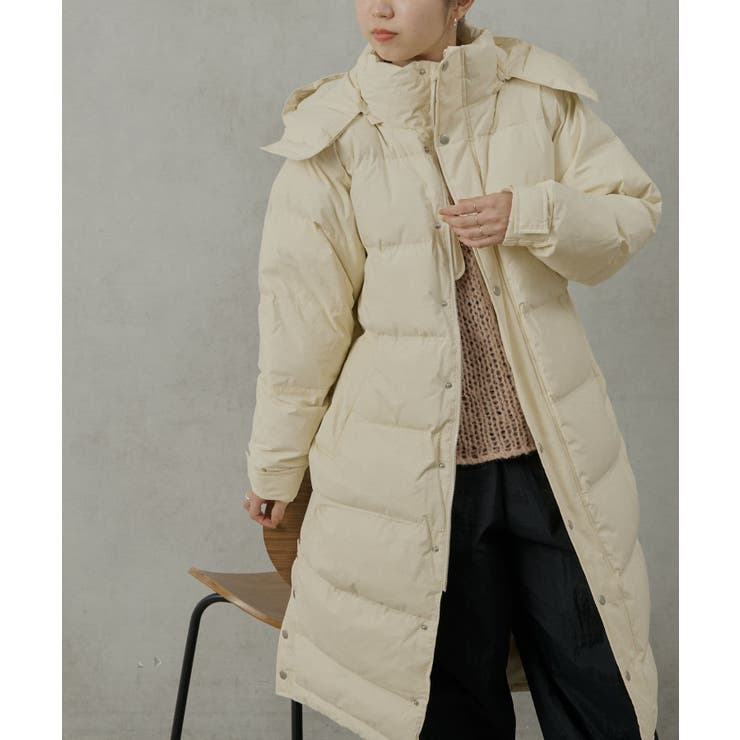 earthy_】ロングハイブリットダウンコート[品番：PALW0003476