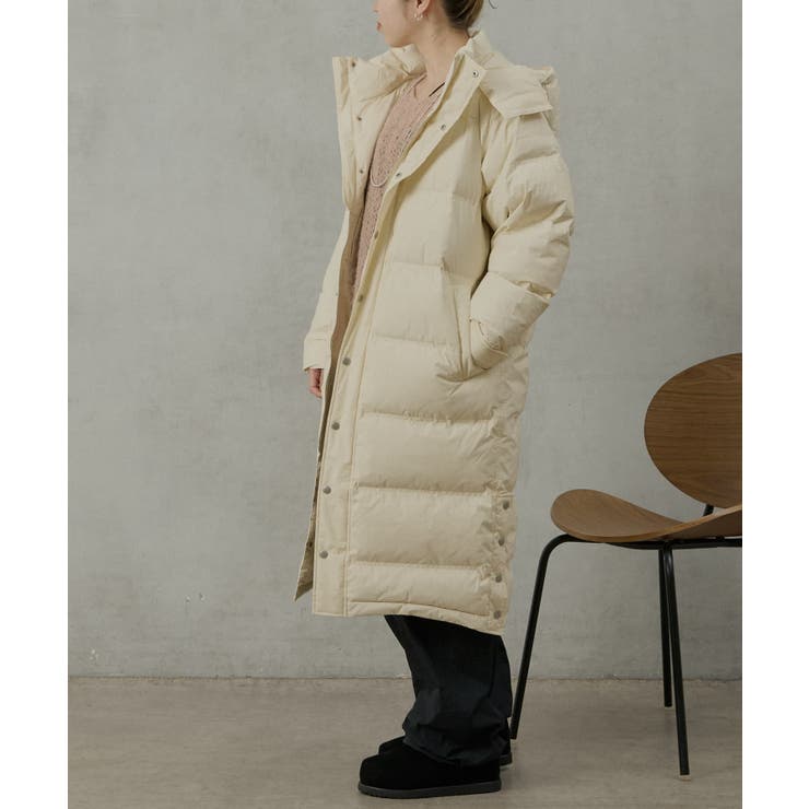 【earthy_】ロングハイブリットダウンコート[品番：PALW0003476]｜PAL GROUP  OUTLET（パルグループアウトレット）のレディースファッション通販｜SHOPLIST（ショップリスト）