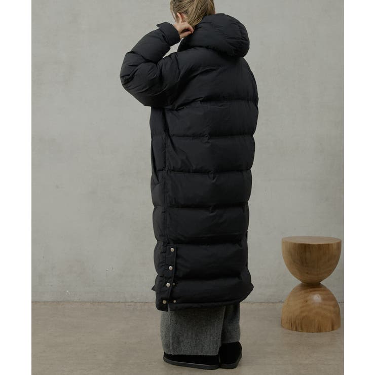 earthy_】ロングハイブリットダウンコート[品番:PALW0003476 earthy_】ロングハイブリットダウンコート[品番:PALW0003476