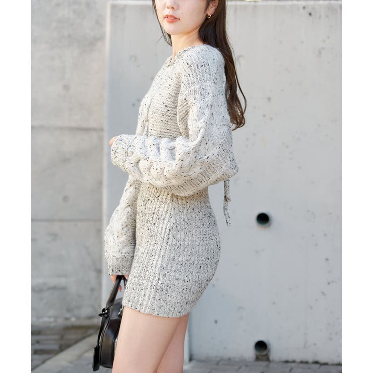 Chico】ケーブルドルマンKNITミニOP[品番：PALW0002876]｜PAL GROUP  OUTLET（パルグループアウトレット）のレディースファッション通販｜SHOPLIST（ショップリスト）