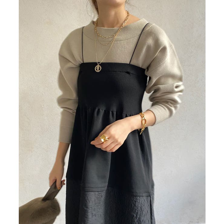 新品 DOUDOU 【オケージョン対応】オーガンジーブラウスセットドレス