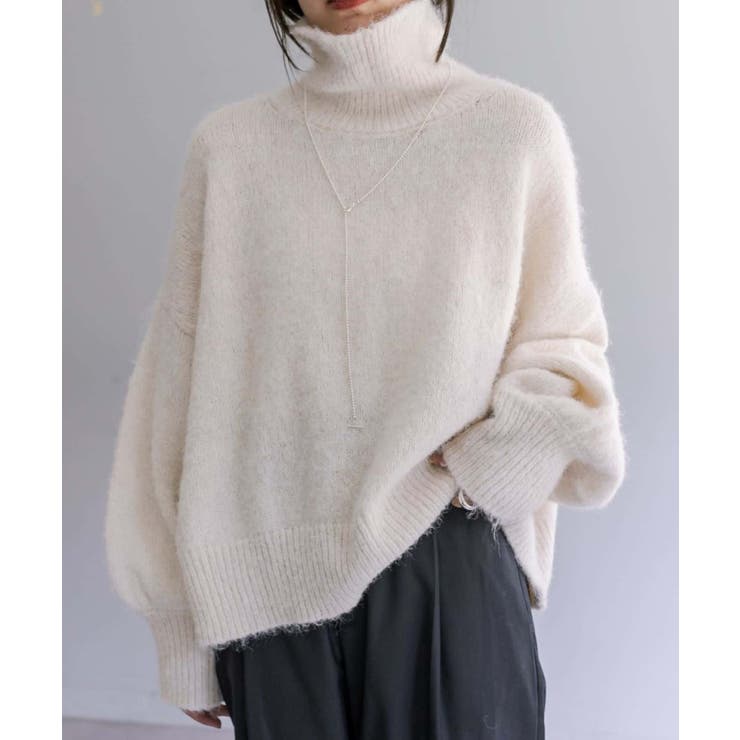 meimio1612　新品　mystic モヘアライクタートルニット　2点 meimio1612様専用 新品 mystic モヘアライクタートルニット 2点