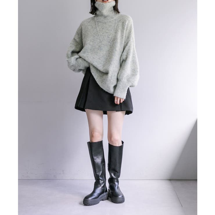 mystic（ミスティック）の「【4色展開】モヘアライクタートルニット（ニット/セーター）」 - WEAR