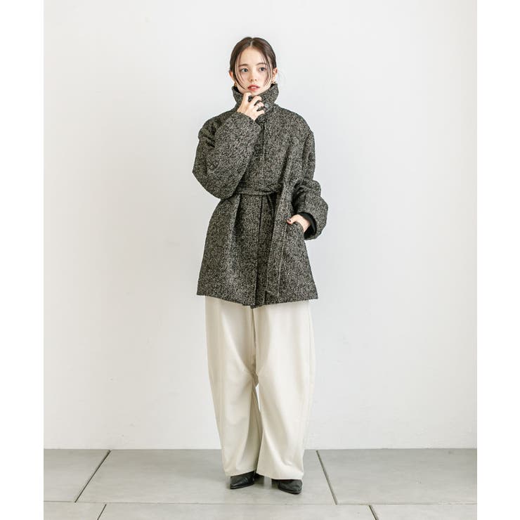 【mystic】ジャガードミドルコート[品番：PALW0003556]｜PAL GROUP  OUTLET（パルグループアウトレット）のレディースファッション通販｜SHOPLIST（ショップリスト）
