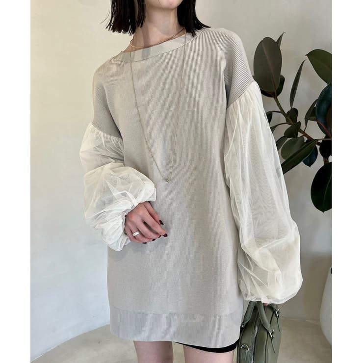 mystic】チュールスリーブカーディガン[品番：PALW0003007]｜PAL GROUP